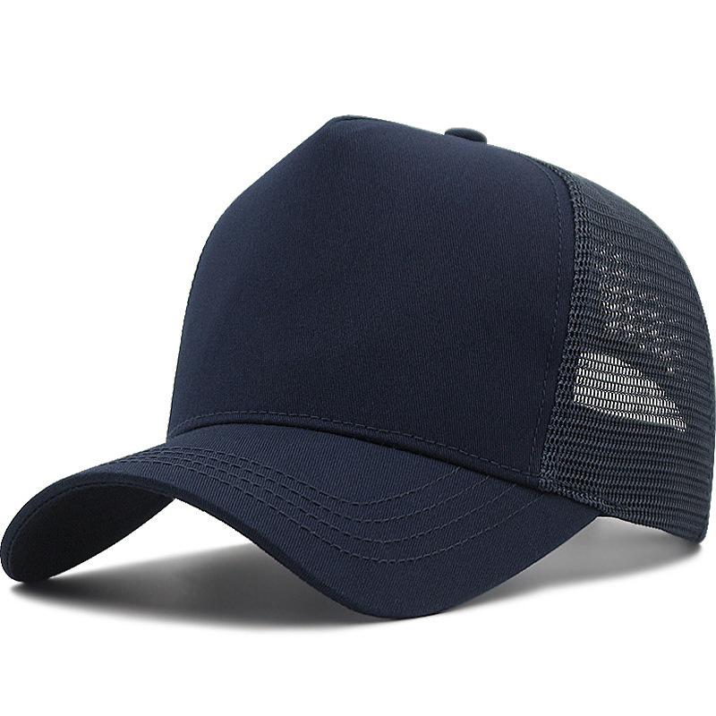 2024 Adult Summer Cotton Trucker Hat Lady Mesh Sun Hats Big Hat Men Plus Size Baseball Caps 55-60cm 60-65cm