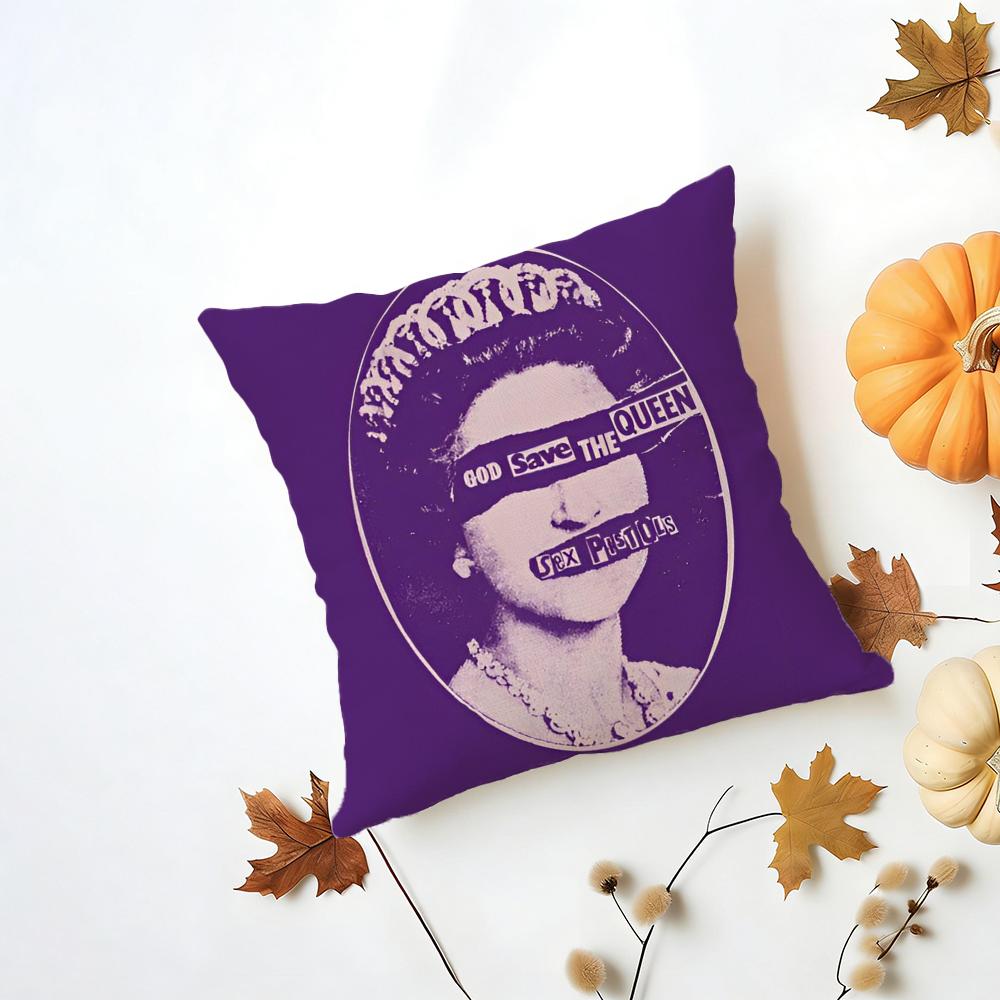 Save the Queen Cushion Cover Iceland Washable Linen Soft for Daily Sofa Bed Home Room Decor
