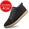 Genuine Pig Leather Fashion Height Increasing Sneakers Men All-match Casual Shoes Increase Insole 8cm Luxury Brand Lift Men Shoe