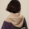 Hat Scarf Integrated Women's Autumn and Winter Warm Ear Protection Wool Hat New Scarf Integrated Shawl Knitted Hat