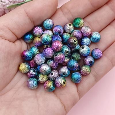 Voor Sieraden Maken Hoogwaardig Acryl 100 Stuks/partij Sieraden Accessoires Ronde Vorm Sieraden Onderdeel DIY Ambachten Losse Kralen 6mm8mm