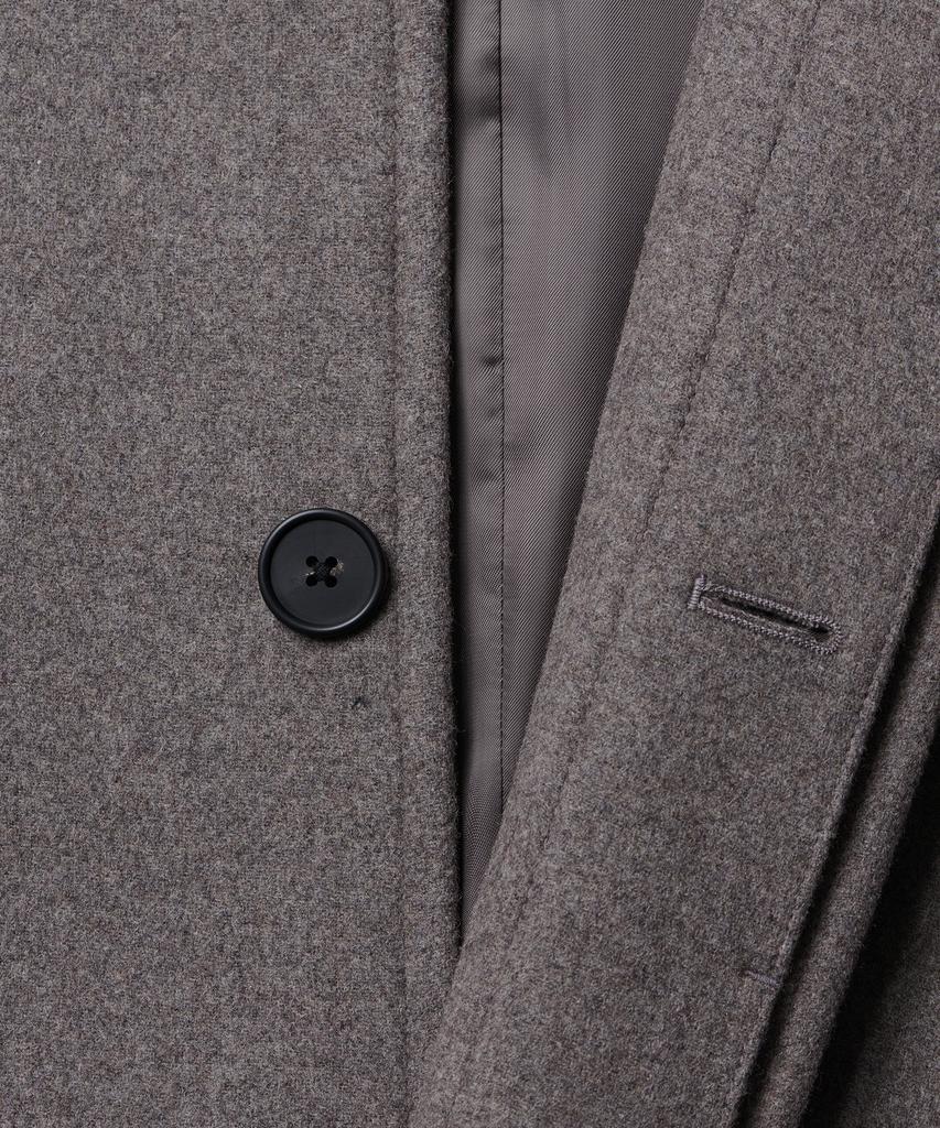 Musinsa Standard Cashmere Blend Oversized Balmacaan Coat [Taupe]