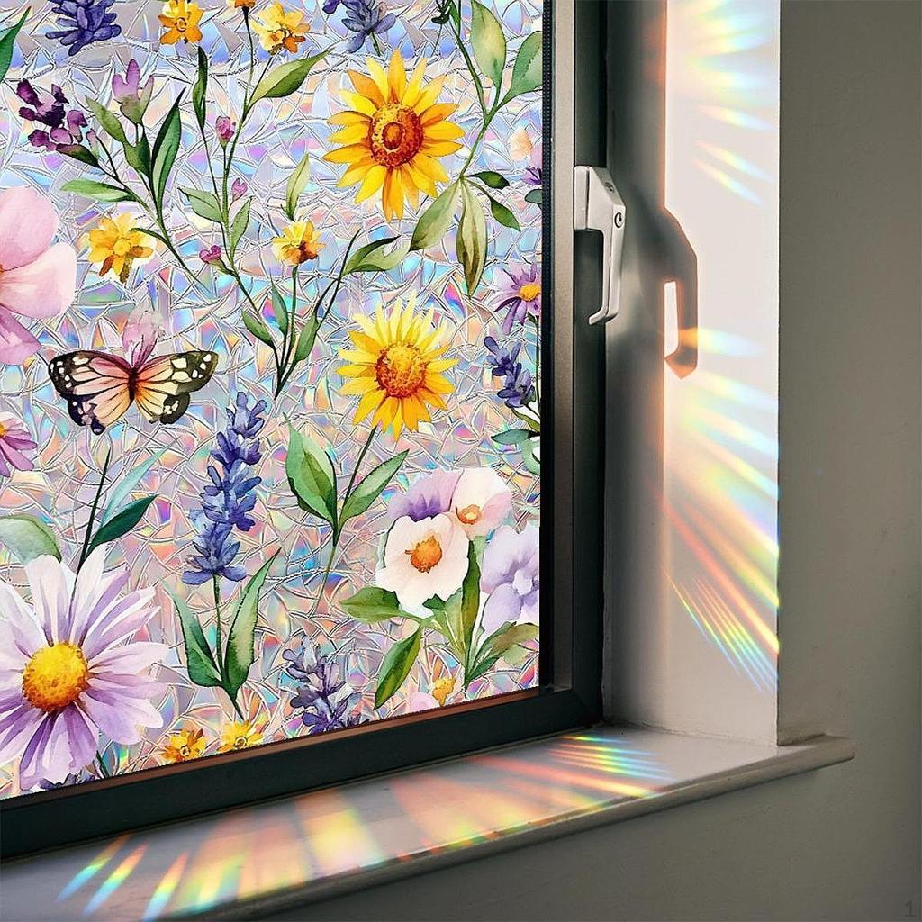 GİZLİLİK PENCERE CAMI ÇİÇEKLİ DESENLİ