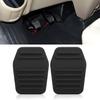 Clutch Pedal Pads Rubber Cover MK6 MK7 Sturdy Convenient Black 2pcs