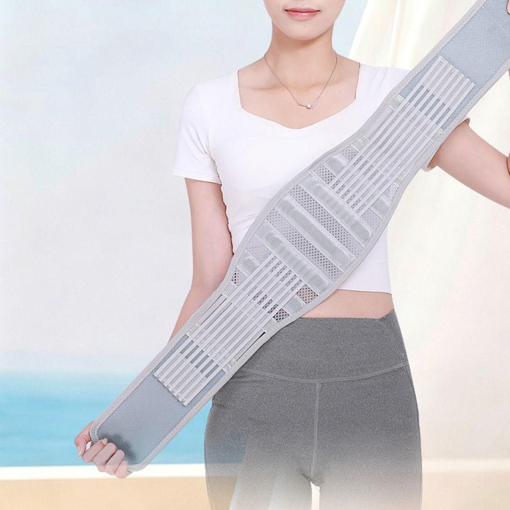 Anti Skid Mesh Lumbar Support Belt Adjustable Fitness Waist Protector Men
