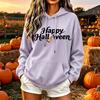 Women's Color Loose Fit Hoodie Sweatshirt Casual Top for Halloween