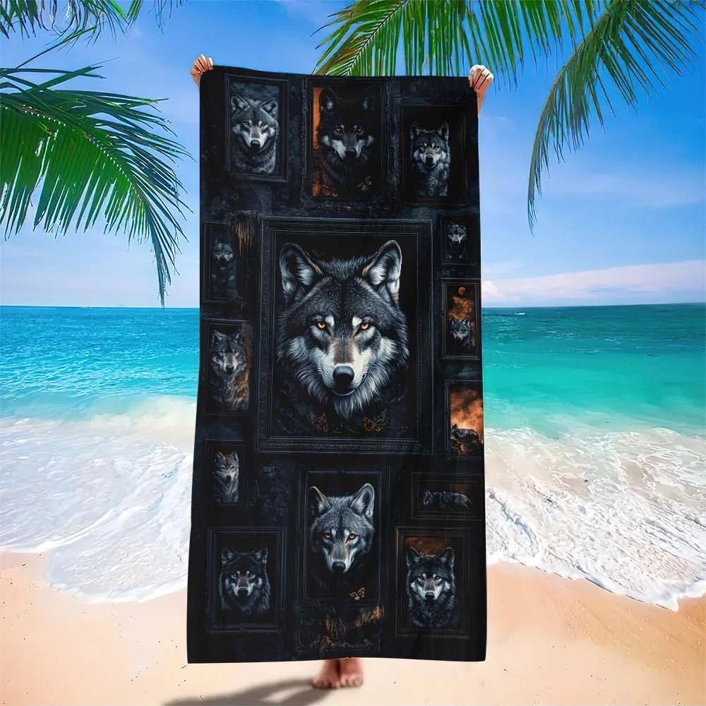 Digital Printing Beach Towel European And American Class A Large Bath Towel Microfiber Adult Towel