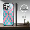 Big Eyes Trendy Print Lines Phone Case For iPhone17,16,15,14,13,12,11 Plus,Pro Magnetic For Magsafe Wireless Charging