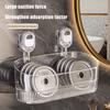 Punch-Free Bathroom Drain Rack Wall-Mounted Suction Storage Box Kitchen Bathroom Organizer No Drilling Storage Accessories