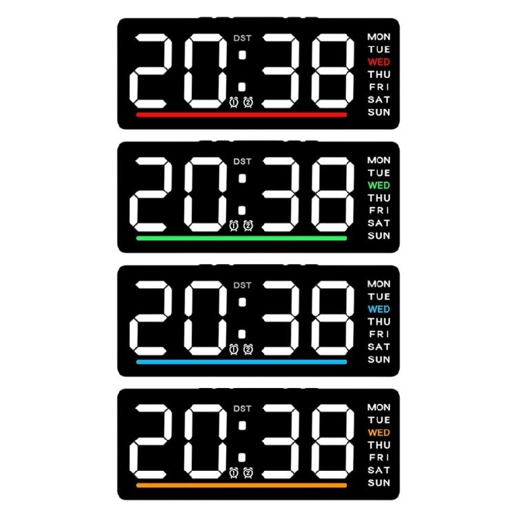 LED Display Clock Travel Sized Kids Room Nightlight Clock Quiet Bedroom Digital Clocks Perfect For Dorms Hotel
