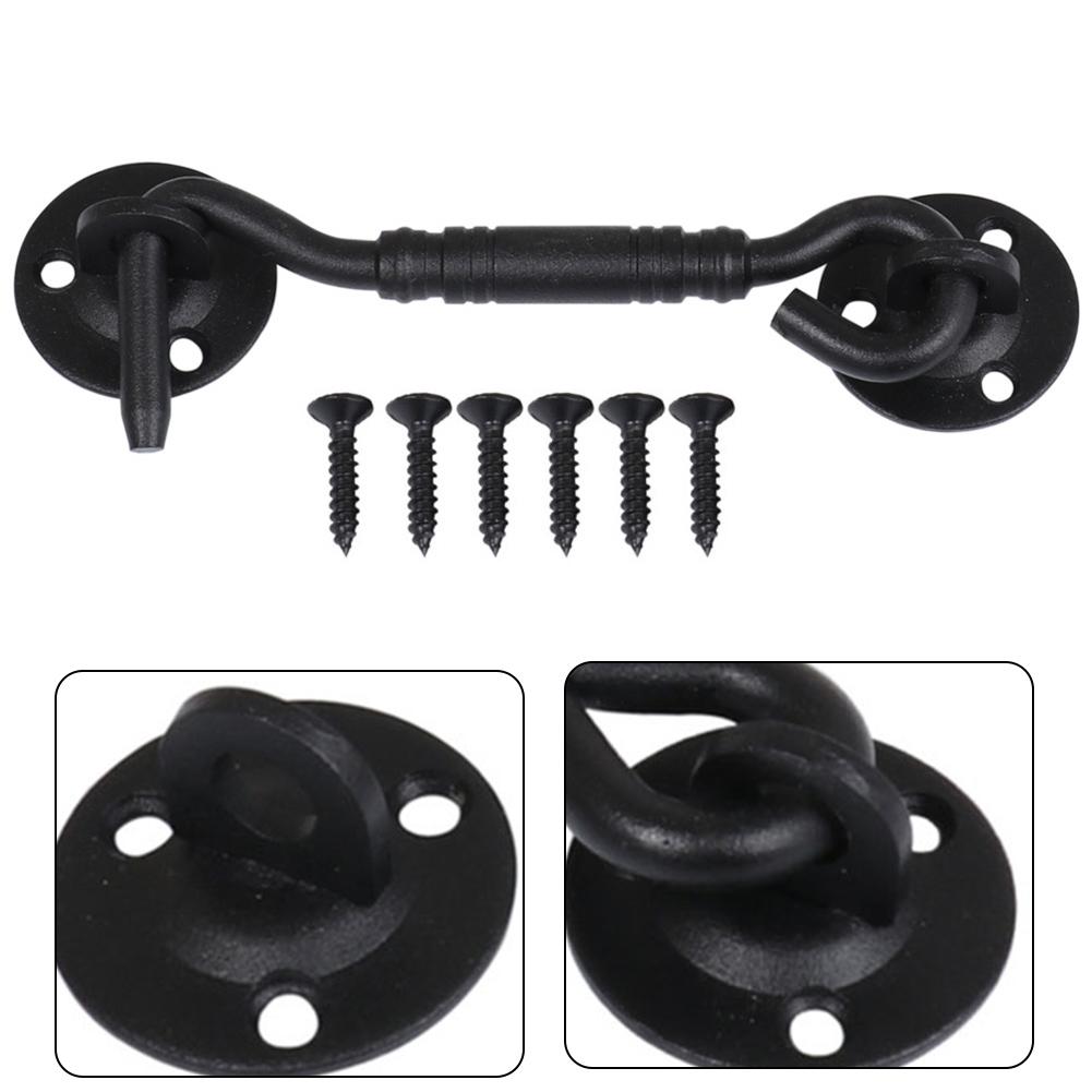 Door Hold Cabin Hook Heavy Duty Stainless Steel Stores Back Open Cabin Hook Eye Garages Gate Holder Greenhouse Doors