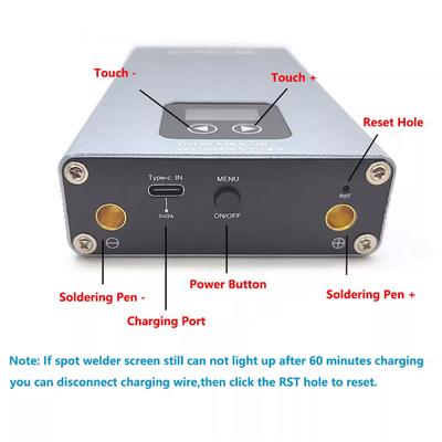 USB Rechargeable Color Screen Spots Welding Machine Portable Welding Device for Welding Nickel