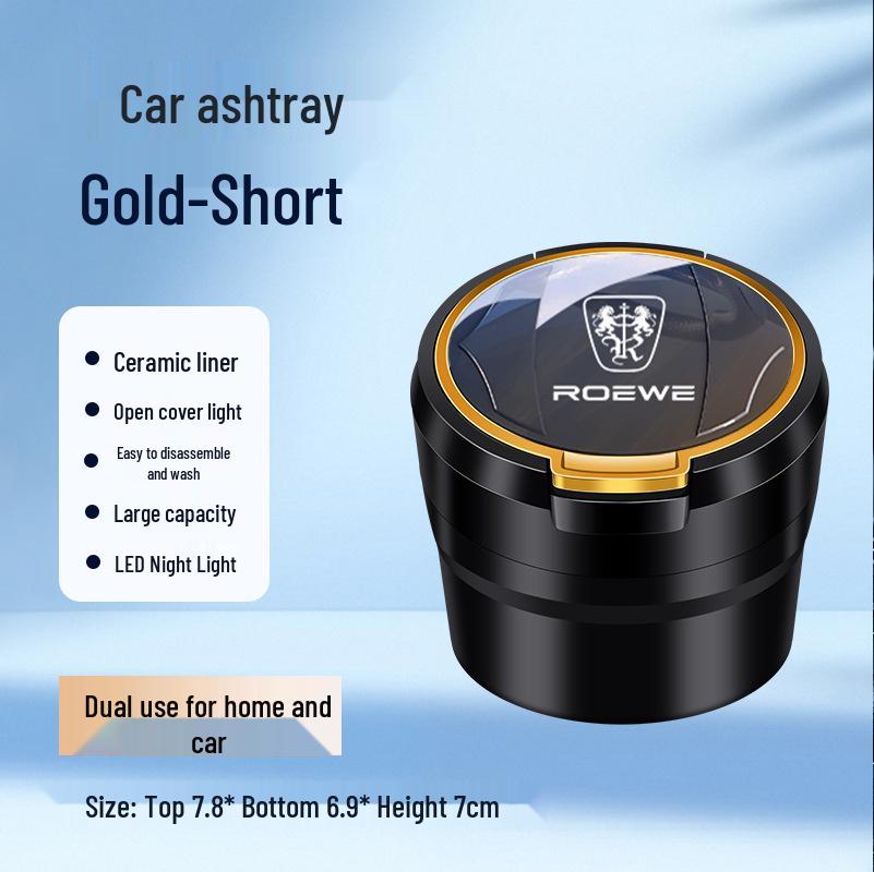 Roewe Car Ashtray with Ceramic Liner for i5, D7, Ei5, i6, RX5, RX3, RX8, iMA, X8