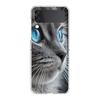 Cover per Telefono Per Samsung Galaxy Z Flip 7 6 5 4 Custodia Trasparente Per Samsung Z Flip 3 PC Rigido Pieghevole Gatto British Shorthair Carino