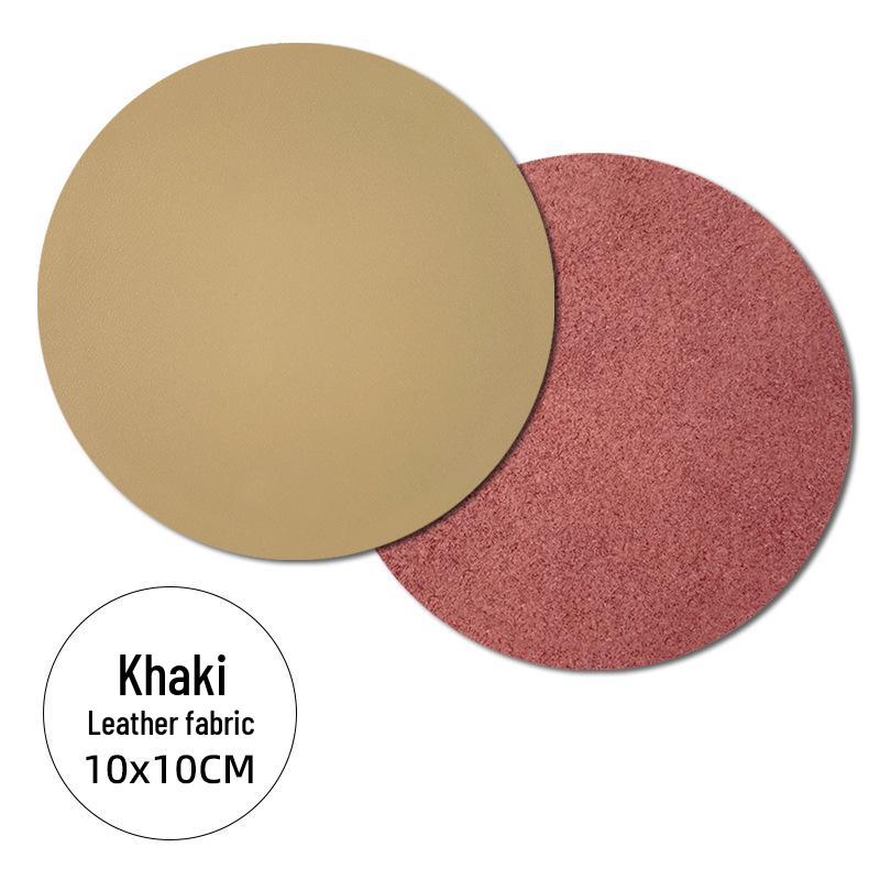 Cross-Border Double-Sided PU Leather Waterproof Non-Slip Coasters - Customizable Corporate Logo Insulation Pads
