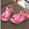 Summer Bow Little Girl Fashionable Versatile Sandals for Baby Girls Korean Version Casual Soft Soled Beach Shoes