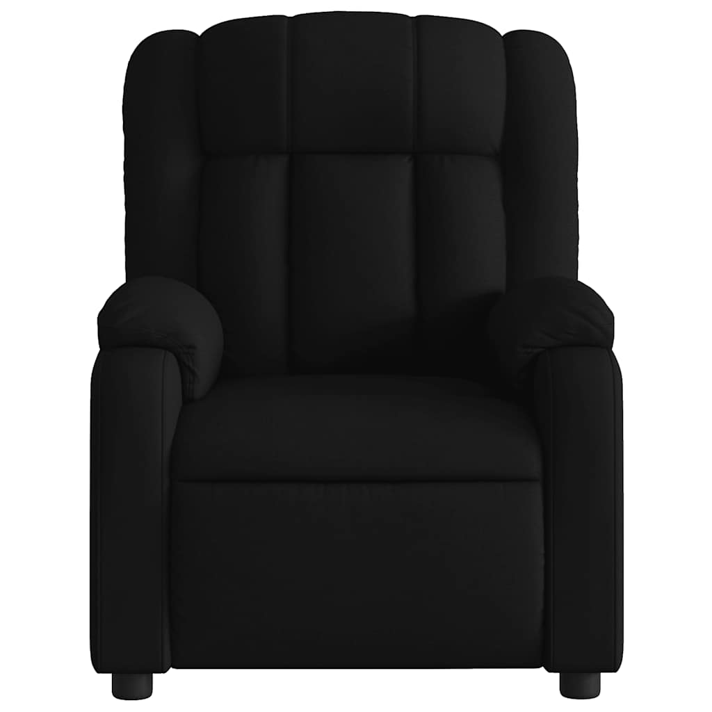 Vidaxl Foldable Massage Armchair, Black, Fabric Upholstered