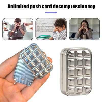 1/2Pcs Fidget Teens Slider Portable Stress Metal Adults Magnetic Fingertip Slider