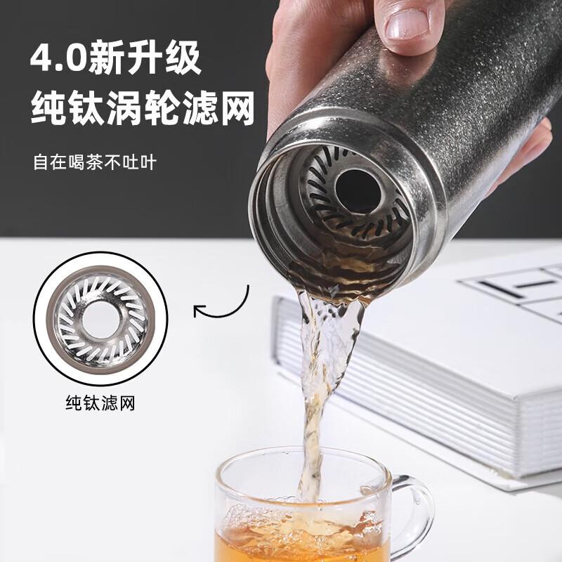 TOMIC Men s Pure Titanium Insulated Water Bottle