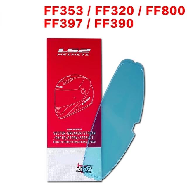 For LS2 FF390 Breaker Full Face Helmet Lens Extra Helmet Visor with Anti-fog Film Holes Only for LS2 FF390 Motorcycle Helmets