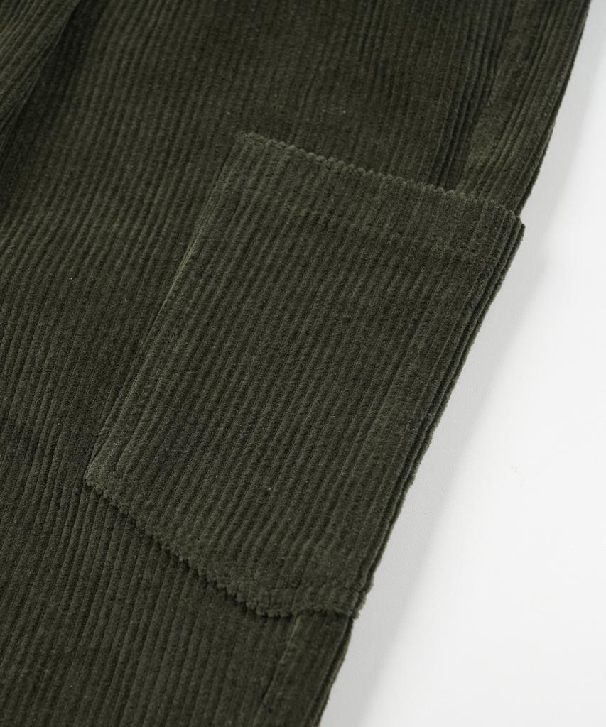 FRIZMWORKS Corduroy Wide One Tuck Pants _ Olive