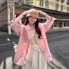 Plus Size French Bow Long Sleeve Polo Collar Shirt – Slimming Spring Top for Women