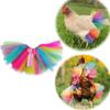 Costumes for Chickens Funny Rainbow Hen Dress Pet Pretend Play Props for Geese Dog Home Performance Holiday Party Christmas