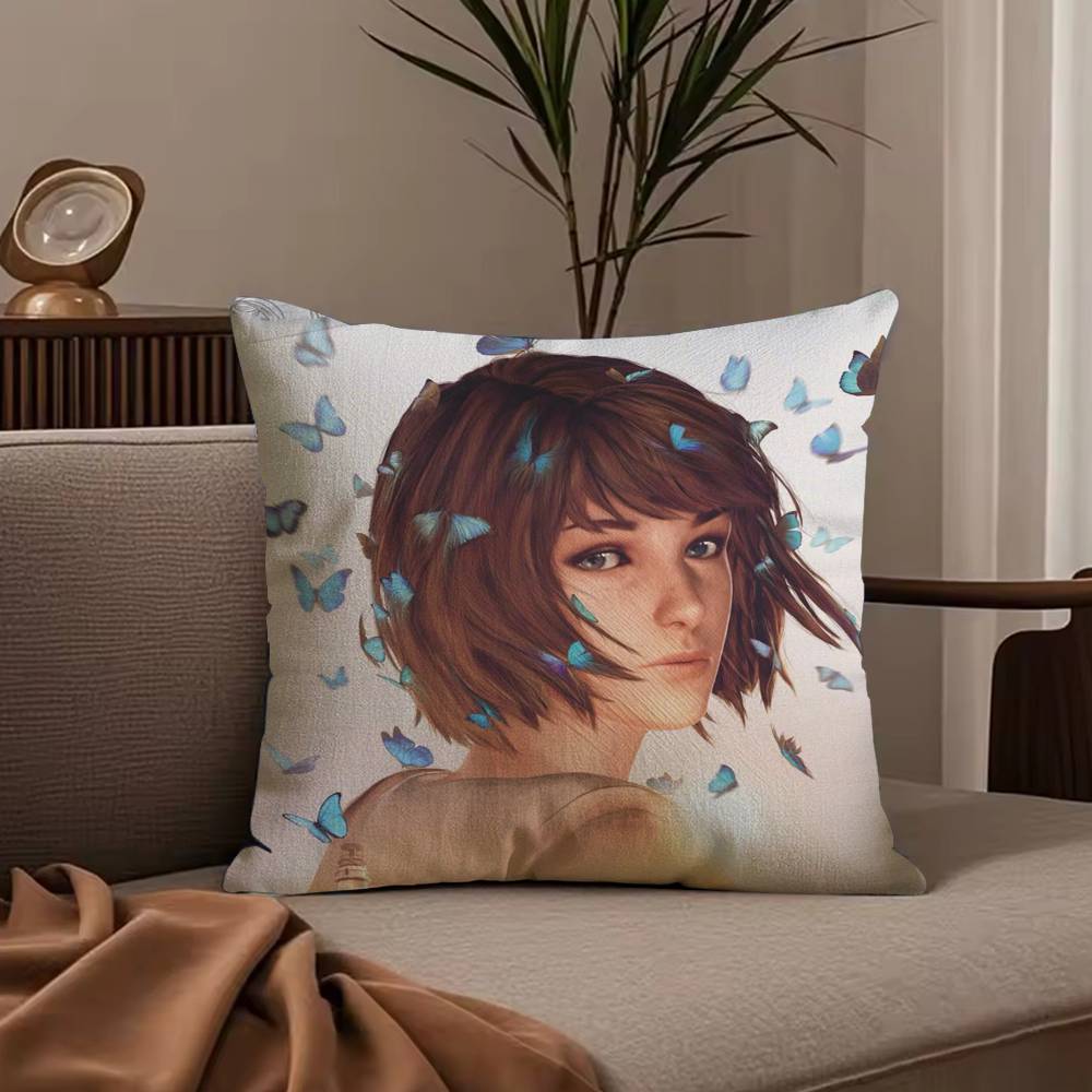 Life Is S-Strange Pillow Case Anti-dustmite Pillowcase Invisible zipper silky short plush Sofa cushion cover