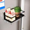 Magnetic Spice Rack Organizer Refrigerator Spice Rack Single Tier Fridge Spice Storage Shelf Kitchen Space Saver