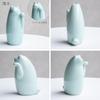 SETOMANEKI Seto Lucky Simple Interior Decoration Maneki-neko (beckoning Cat), Ware, Charm, Ornament, (light Blue, Small)