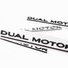 Compatibile con Tesla Dual Motor, Model 3, auto modificata e badge posteriori SpaceX.