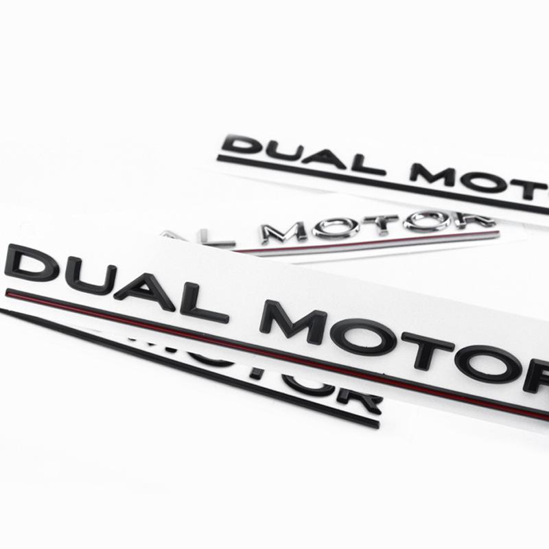 Compatibile con Tesla Dual Motor, Model 3, auto modificata e badge posteriori SpaceX.
