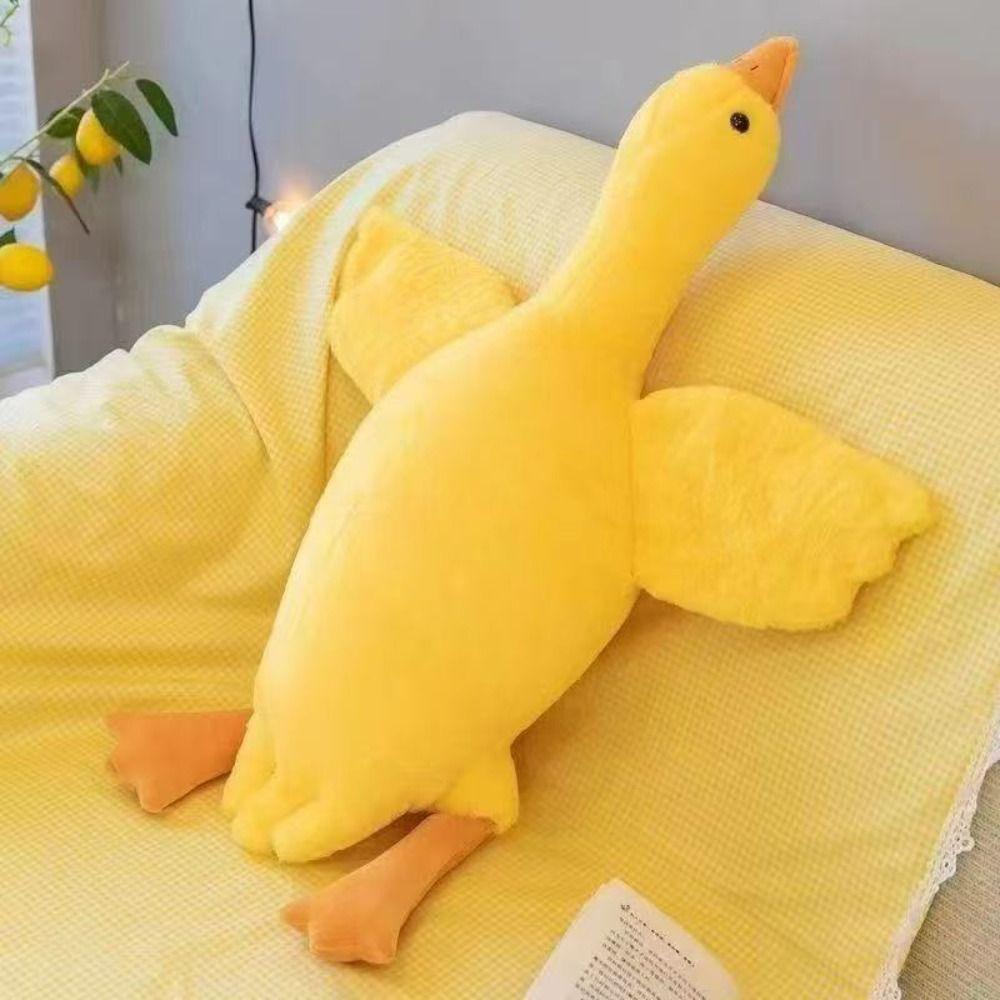 50cm Anatra Carina Rilascio Energia Cani Giocattolo Oche Bambole Morbido Compagno Animale Giocattolo Portatile Cartone Animato Gatti Giocattolo