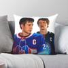 Oppvarmet Rivalisering Hockey Romantikk Putetrekk Polyester Lin Fløyel Kreativ Glidelås Dekorativ Sofapute Trekk 18"
