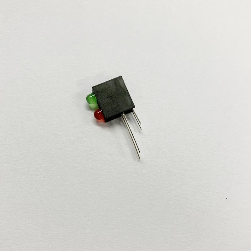 3MM Green/Red LED Spacer Set: Green Top, Red Bottom Light Emitting Diode Holder with Lampshade