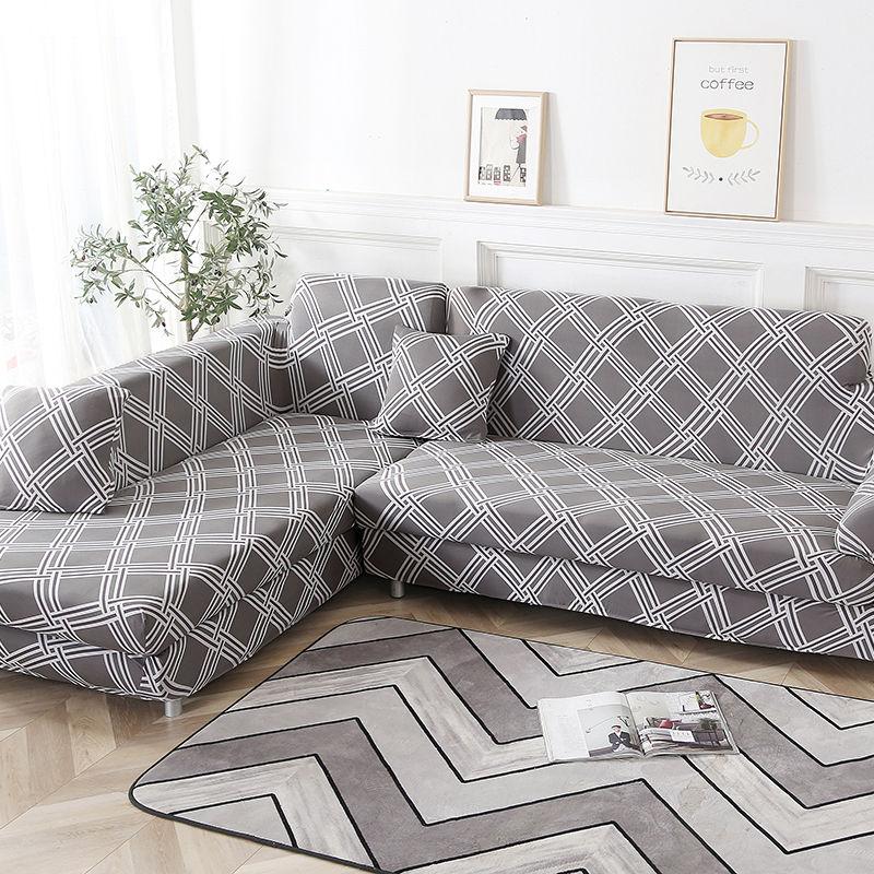 Please Order 2Pieces If Is L-shaped Corner Chaise Longue Sofa Cubre Sofa Elastic Couch Cover Stretch Sofa Covers for Living Room