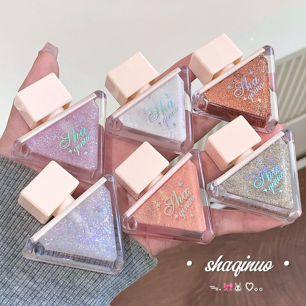 SHAQINUO Schimmernde und farbenfrohe Lidschattenflüssigkeit