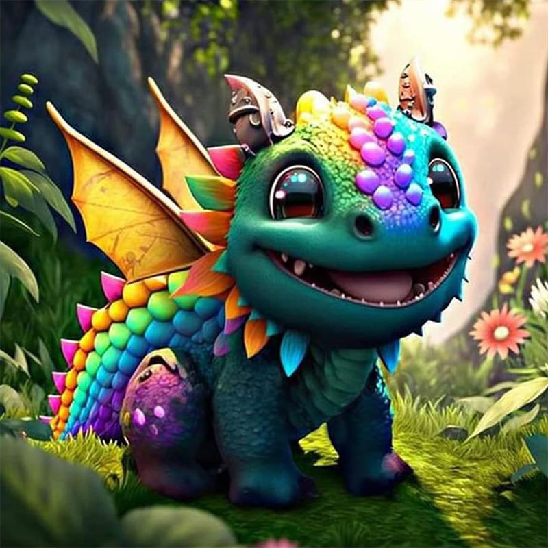 

DIY алмазная живопись животное набор для вышивки крестом мозаика искусство алмазная живопись полный круг/квадратный алмаз украшение дома Round 20x20cm