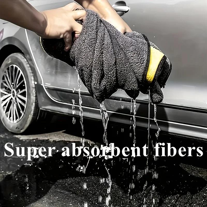 Ultra Absorbent Extra Large Microfiber Car Towel - Super Absorbent,Quick-Dry for Cleaning & Detailing| Automotive Care Accessory