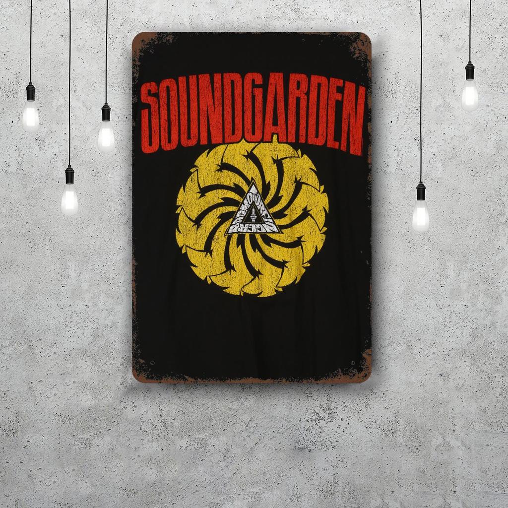 Soundgarden Band Vintage Metal Tin Signs Posters Decor Retro Metal Plaque Wall Art Decor for Garage Bar