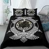 3D Print 2/3pcs Vigvisir Viking Art Constellation Bedding Set EU Single Double King US Twin Full Queen King Ethnic Bed Linen Set