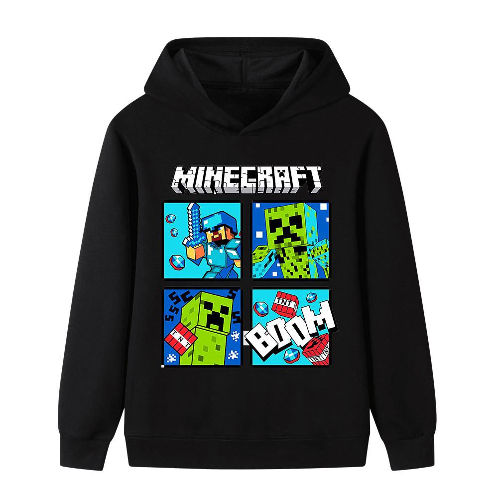 B1127 Kids Boys Girls Craft Outerwear Printed Casual Long Sleeves Hoodie 100cm