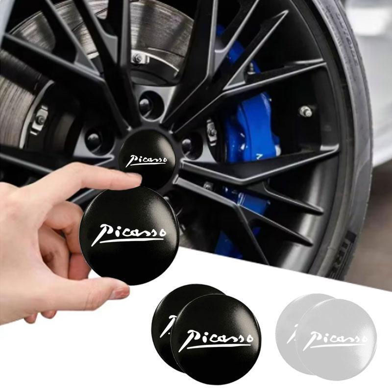 Scratch-proof Car Hub Cover Sticker Car Badge Logo Sticker For Citroen Picasso Auto Accessories Car Hub Cover Logo Waterproof