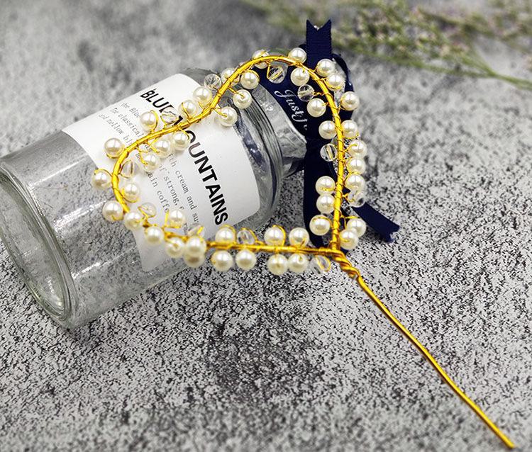 Queen Crown Cake Decoration with Lace, Pearls, and Baby's Breath for Birthdays