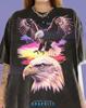 Weißkopfseeadler Raubvogel Wildnis Natur Sonnenuntergang Flug Comfort Colors® T-Shirt, Tierliebhaber Vintage Bootleg Retro 90er Grafik Y2K Tee