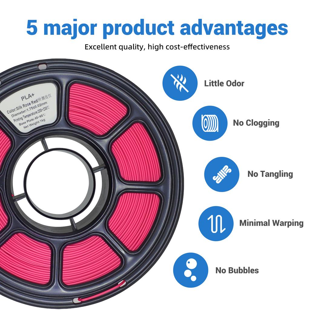 PLA 3D Printer Filament 1.75mm Neatly Wound HYZHTA HY270 330m Length CE ROHS Certified Fit Most FDM 3D Printers