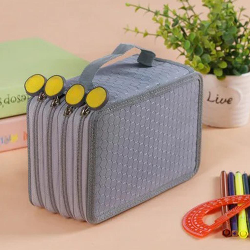 72 Holes Four Layers Pencil Case Large Capacity Kawaii Pen Storage Bag Korean Stationery Back To School Office Supplies