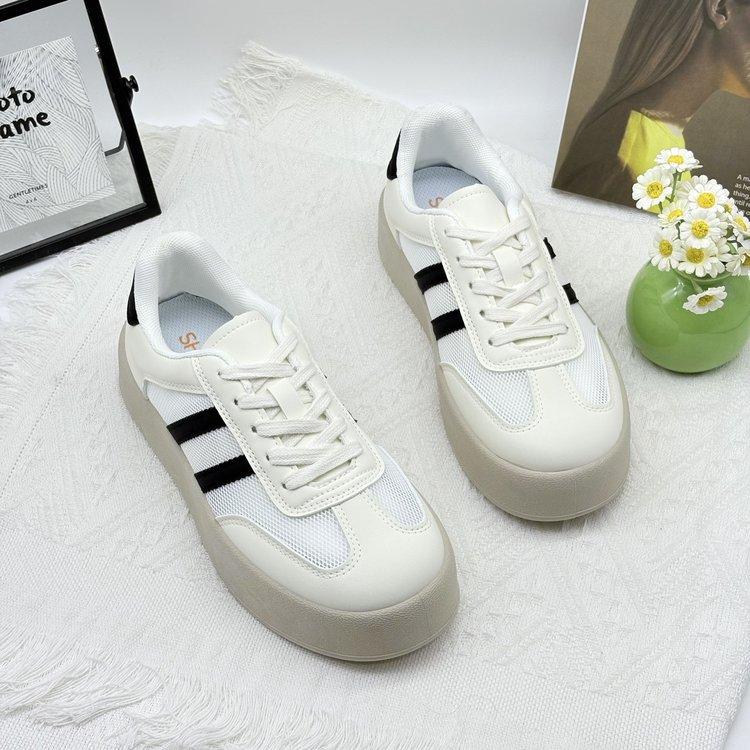 Summer popular mesh German training shoes women's 2025 new muffin platform white shoes classic sports shoes casual board shoes