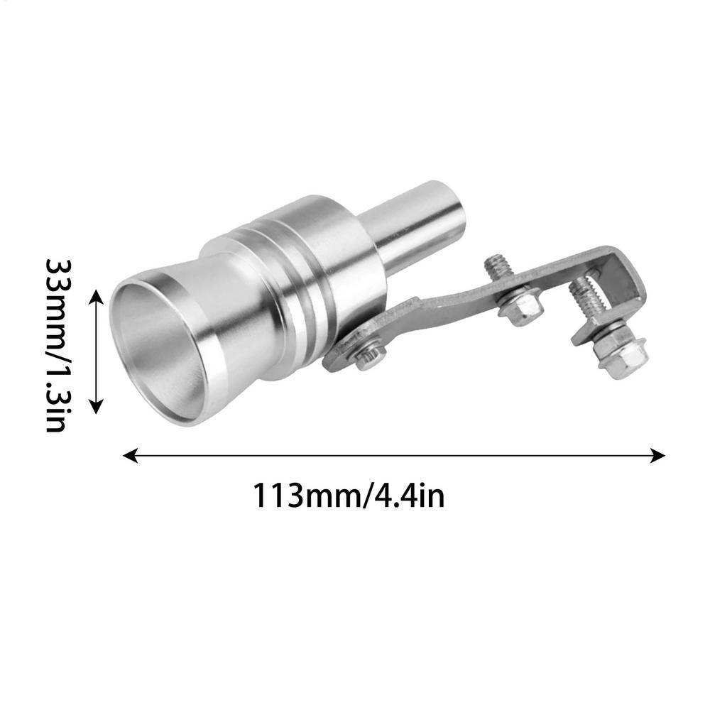 Universal Car Turbo Sound Whistle Muffler Exhaust Pipe Whistle Fake Simulator Whistler Car Styling Accessories Size S/M/L/XL