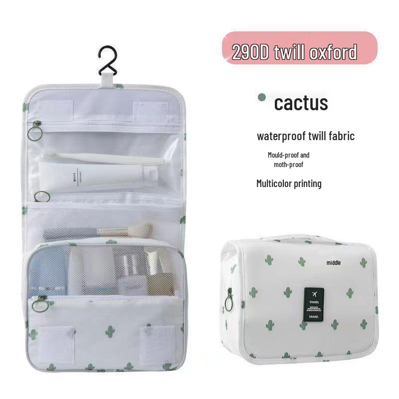 Bolsa de Higiene Pessoal Portátil de Grande Capacidade com Gancho Dobrável para Homens e Mulheres